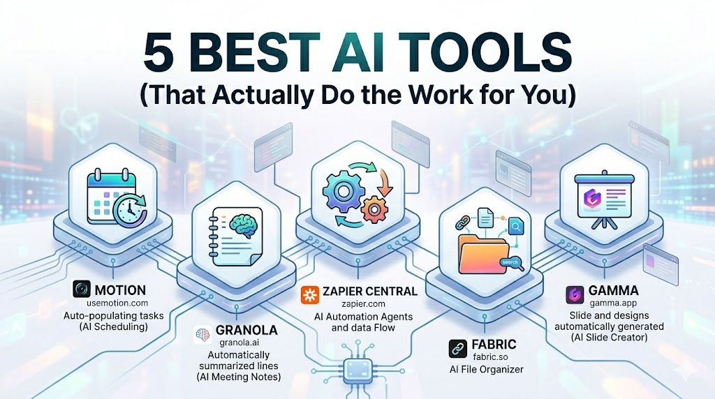 5 Best AI Tools That Actually Do the Work for You (Not Just Chat)