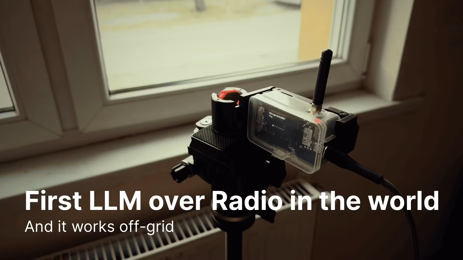 Off-grid LLM over Radio
