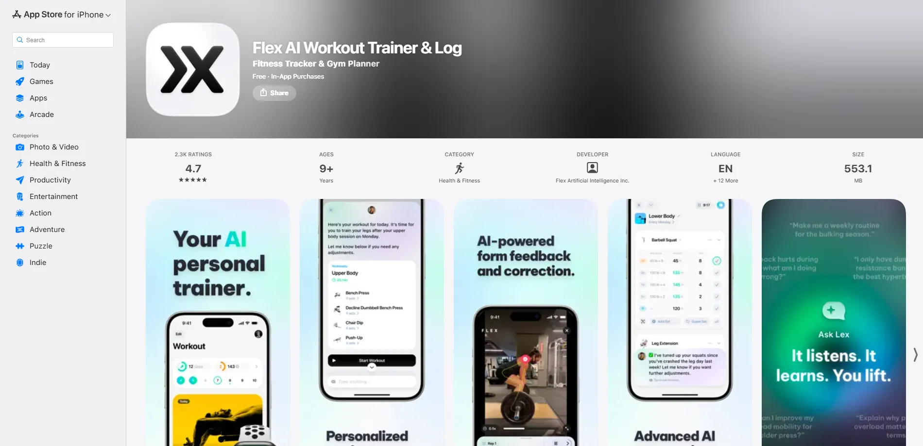 Flex AI: Your AI Personal Trainer