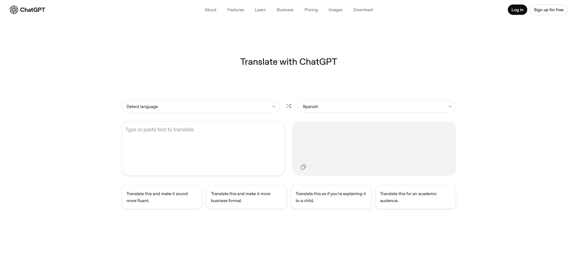 ChatGPT Translate