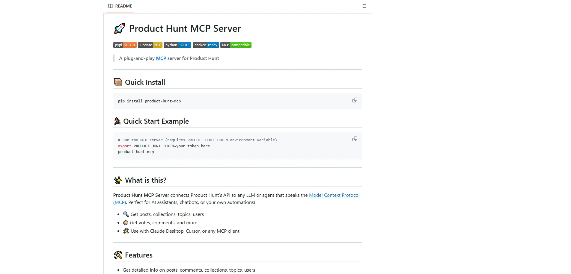 Product Hunt MCP